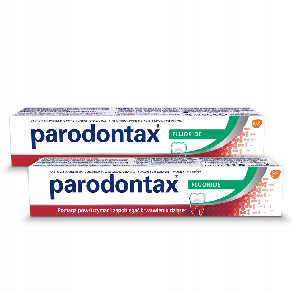 PARODONTAX PASTA DO ZĘBÓW Z FLUOREM 2X75 ML 8440728774 oficjalne