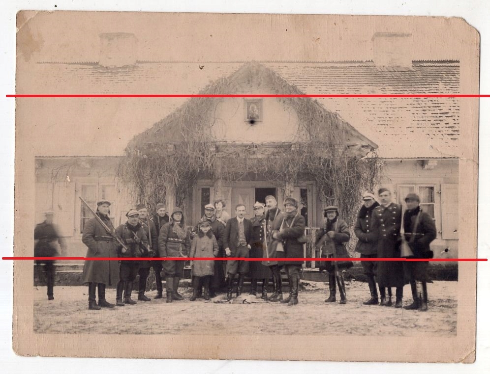 WP II RP - 11 Pułk Ułanów z Ciechanów - Hubertus - Dwór Kamińskich - ok1930