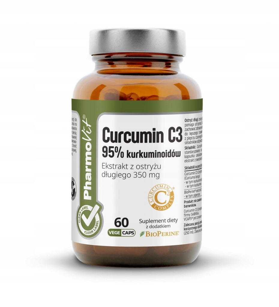 Curcumin C3 95% kurkuminoidów Ekstrakt z ostryżu d