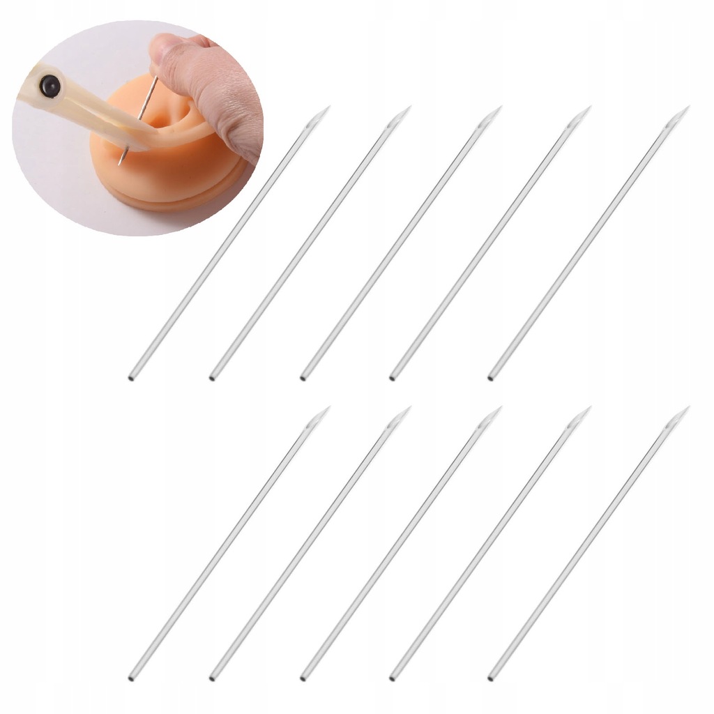 IGŁA DO PRZEKŁUWANIA PIERCING - 16G 1.2MM JĘZYK