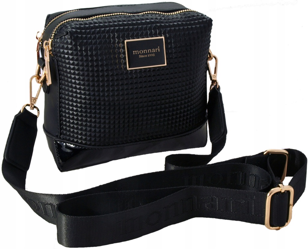 Купить Черная стеганая сумка-мессенджер Monnari с логотипом: отзывы, фото, характеристики в интерне-магазине Aredi.ru