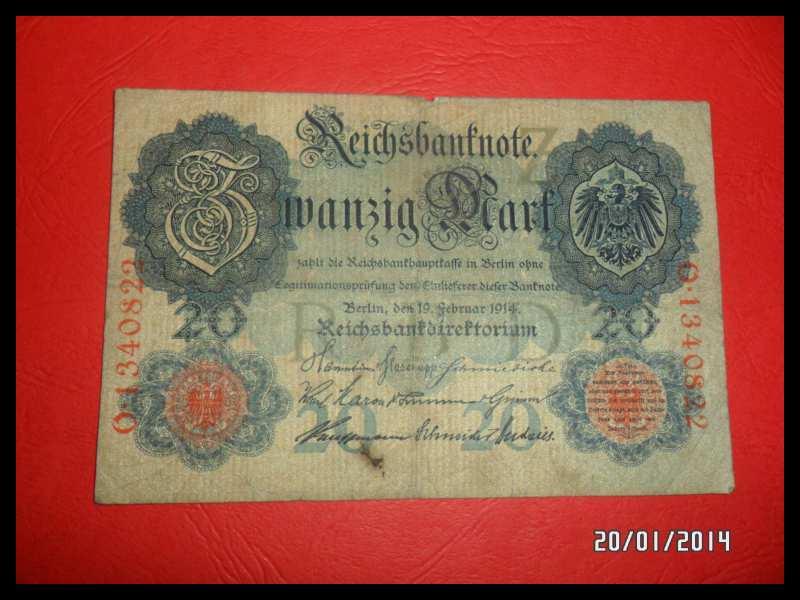 Niemcy - 20 marek z 1914 roku