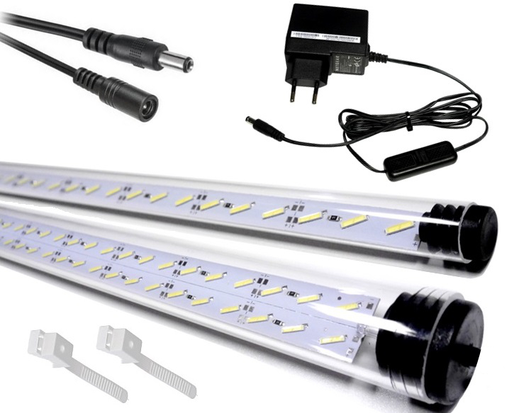 2x130cm świetlówka LED 8520 oświetlenie akwarium