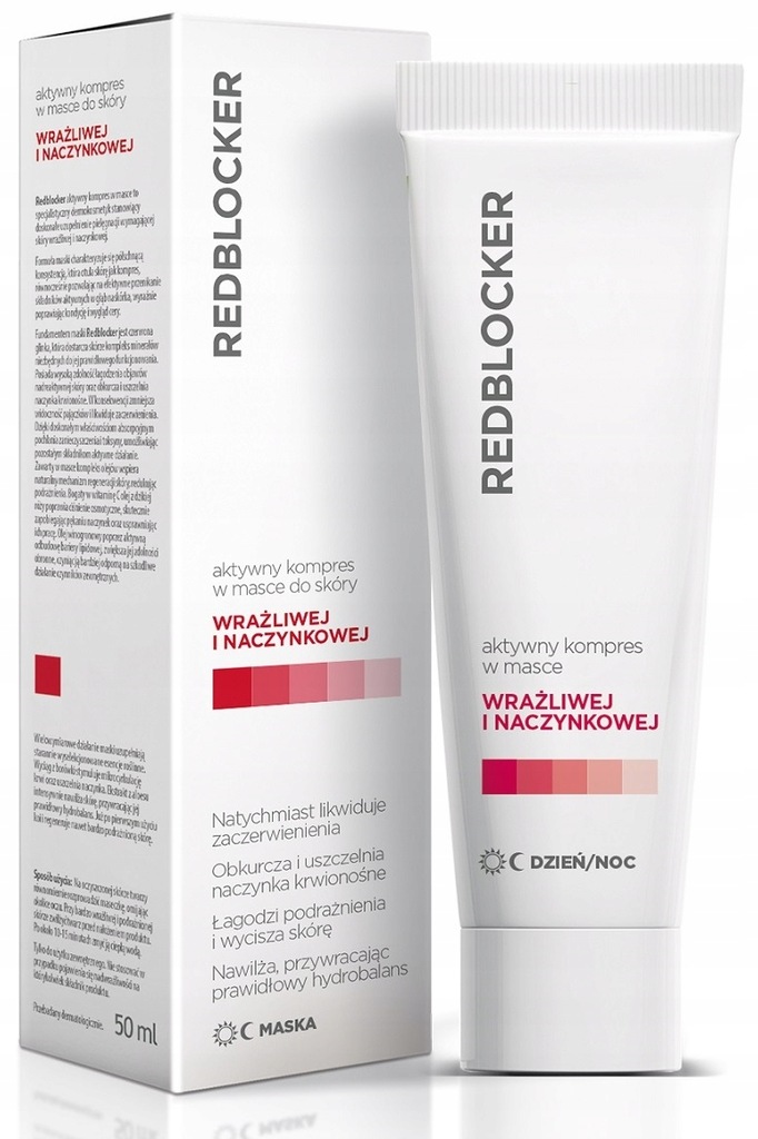 RedBlocker Maska aktywny kompres na naczynka 50 ml