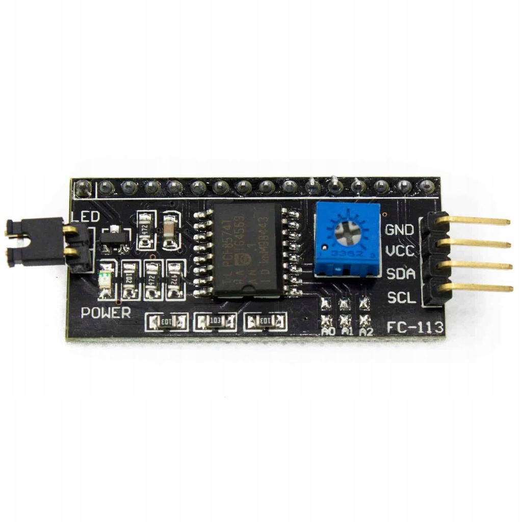 Konwerter I2C dla wyświetlacza LCD HD44780 Arduino