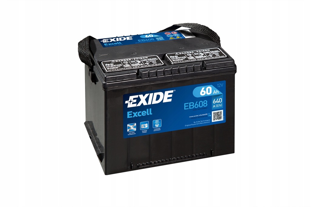 EB608 Exide Exell 12V 60Ah 640A Car Battery