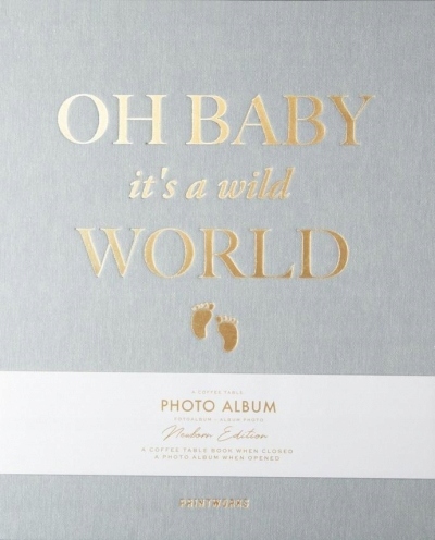 Fotoalbum Baby It's a Wild World. Szary