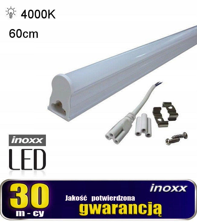 Świetlówka led liniowa t5 60cm 8w neutralna 4000k