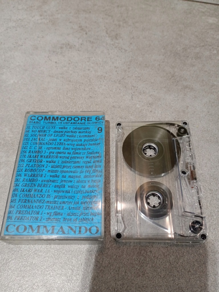 Kaseta Commodore 64 - Waldico 9 - Commando