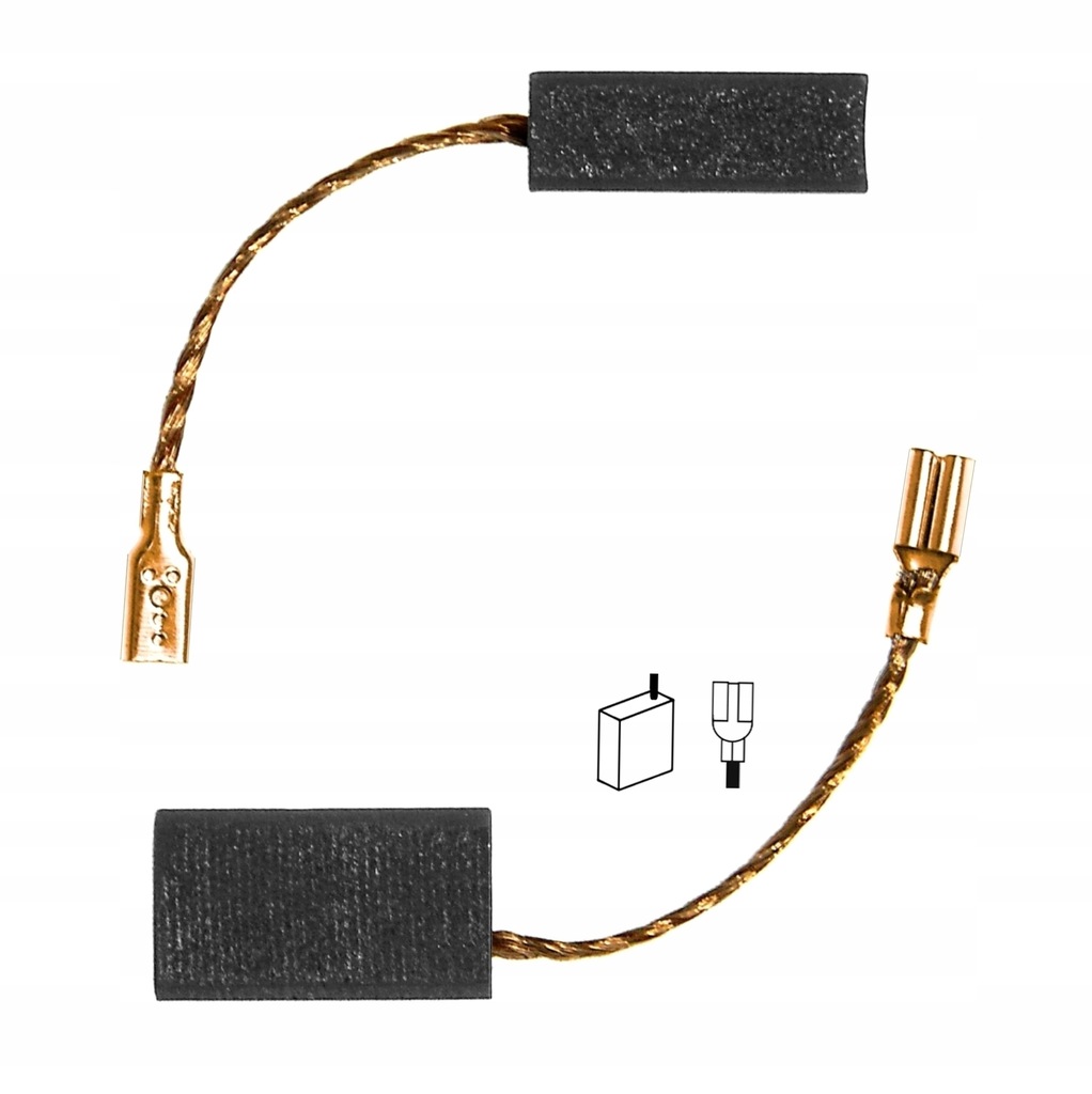 Szczotki węglowe BLAUKRAFT BKWS 125E-1020 6x9 mm