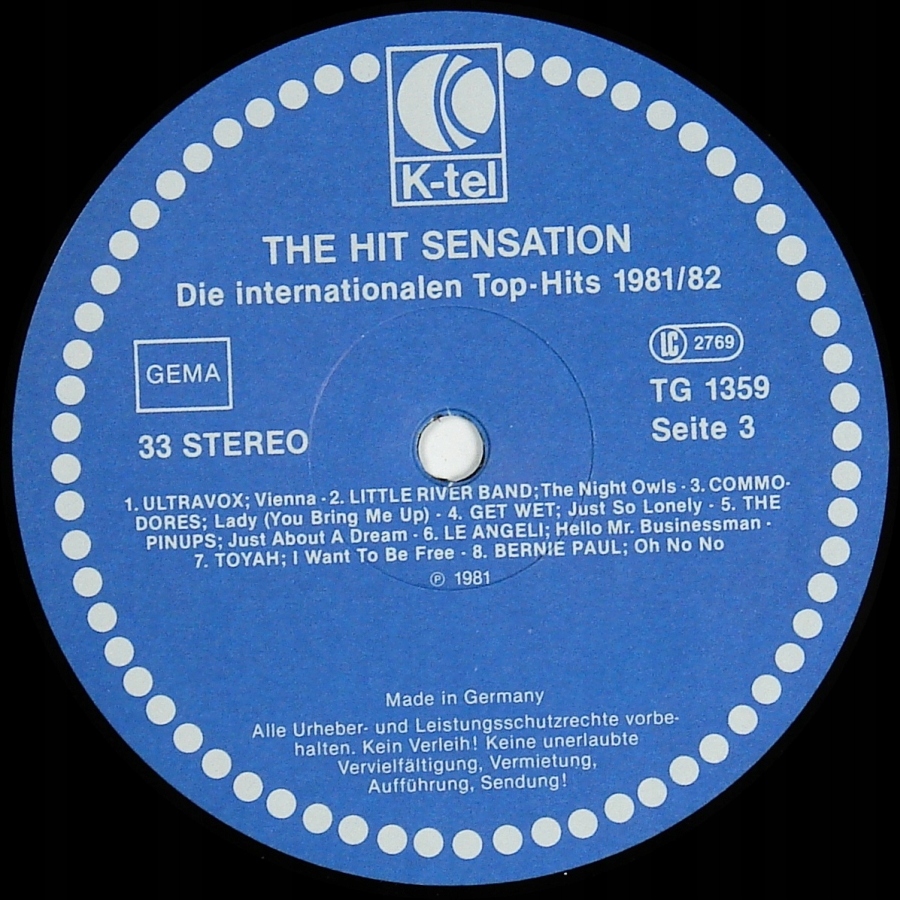 Купить THE HIT SENSATION 1981-1982 - разные исполнители 2LP: отзывы, фото, характеристики в интерне-магазине Aredi.ru