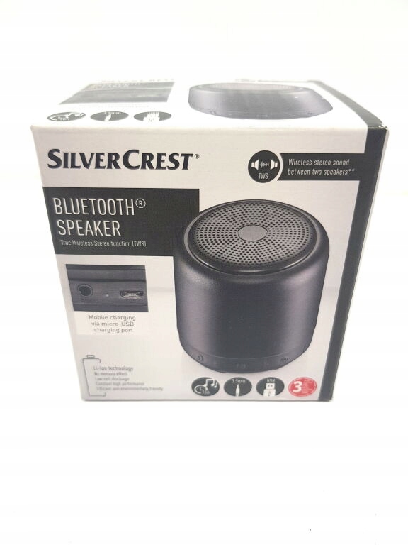 GŁOŚNIK BLUETOOTH SILVERCREST SBL TW6 A2 CZARNY 12028769364