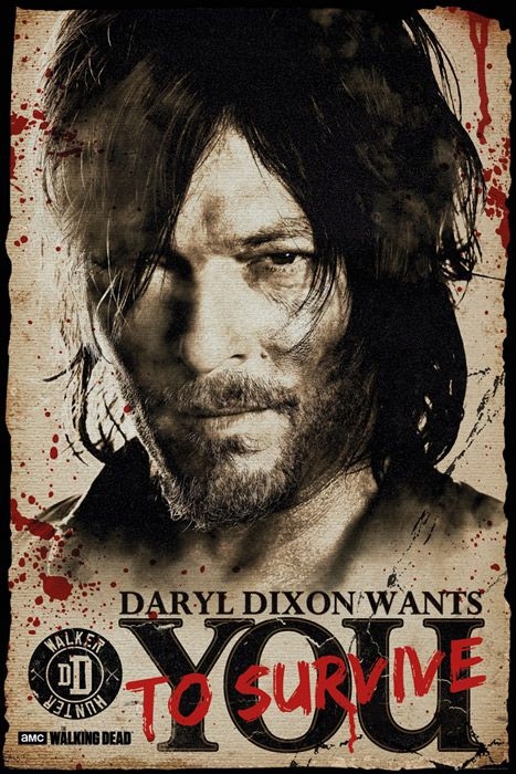 The Walking Dead Daryl Plakat 61x91,5 cm SALE!