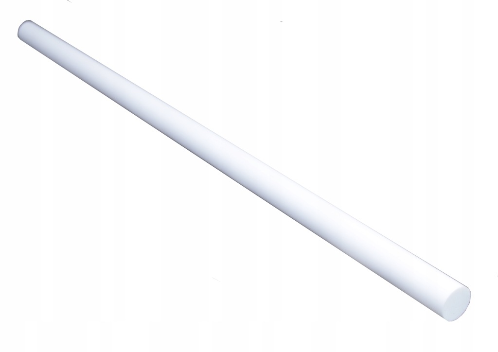 Teflon Wałek / Pręt PTFE Niskie Tarcie, Do Maszyn, Uszczelek fi 30 x1000 mm
