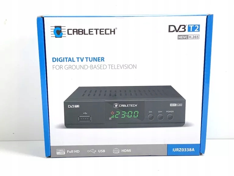 TUNER DEKODER TV DVB-T2 H.265 HEVC USB CABLETECH