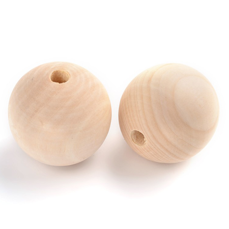 Koraliki Drewniane Naturalne Niemalowane 14mm 10sz