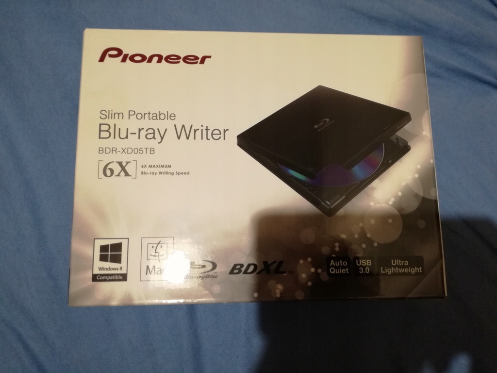 PIONEER BLU-RAY BDR-XD05TB ZEW USB3.0 BLACK