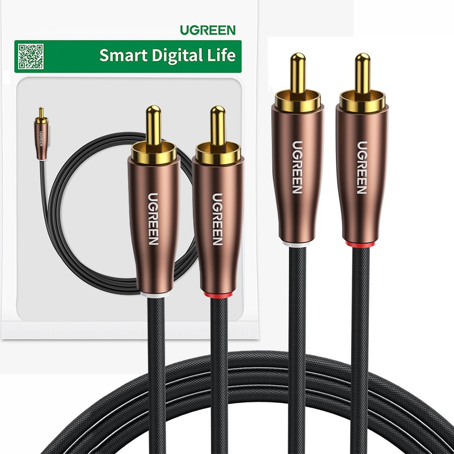 UGREEN KABEL PRZEWÓD STEREO AUDIO 2X RCA 3M