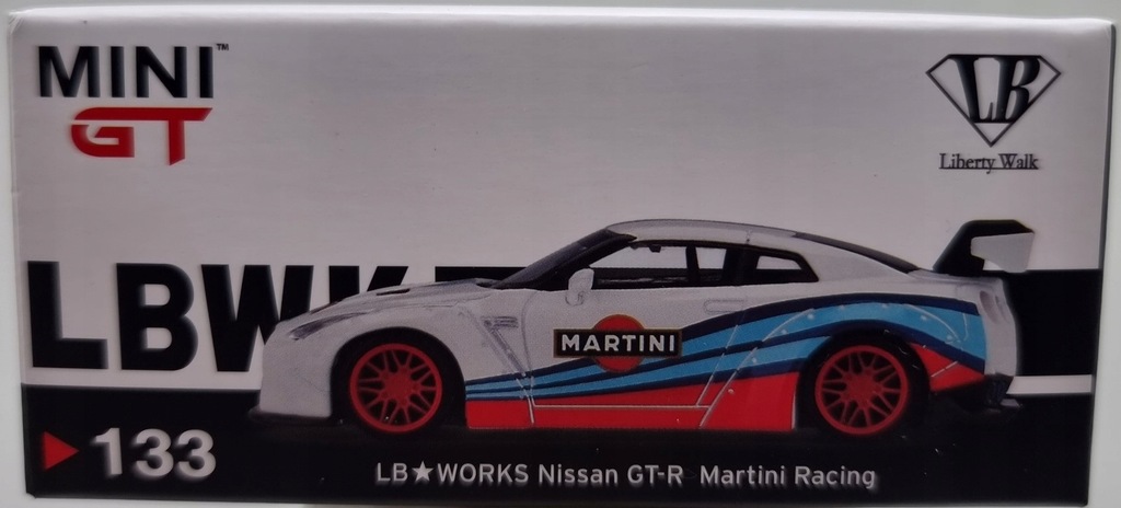 希少！MINI GT LB★WORKS GT-R Martini Racing Mini GT - LB WORKS Nissan GT-R Martini Racing #133 MGT00133