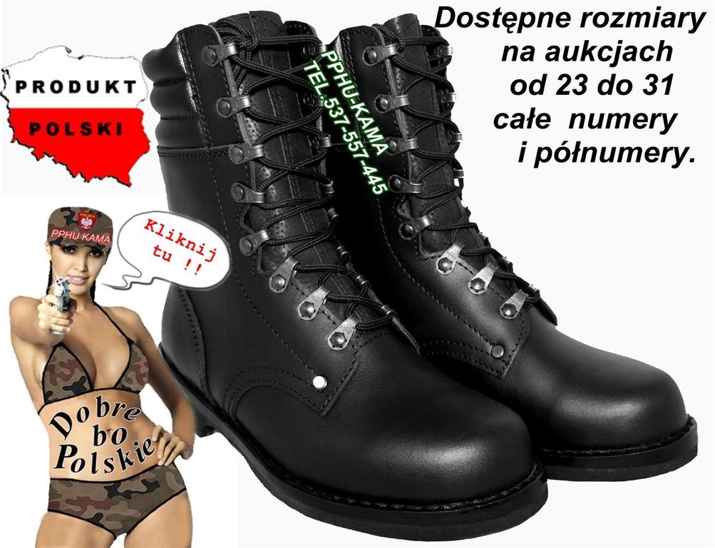 BUTY WOJSKOWE NOWE SKOCZKI DESANTY SKÓRA