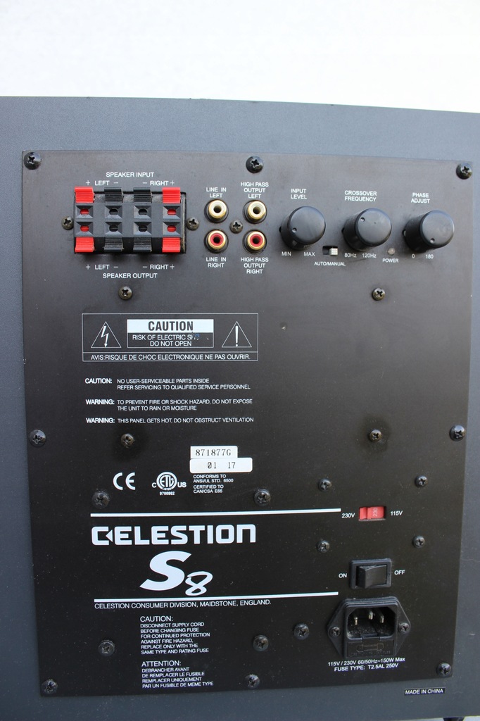 Celestion S8 Subwoofer aktywny - 11273231673 - oficjalne