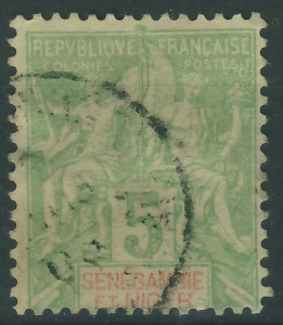 Kolonie fr. Senegal 5 cent. - alegoria