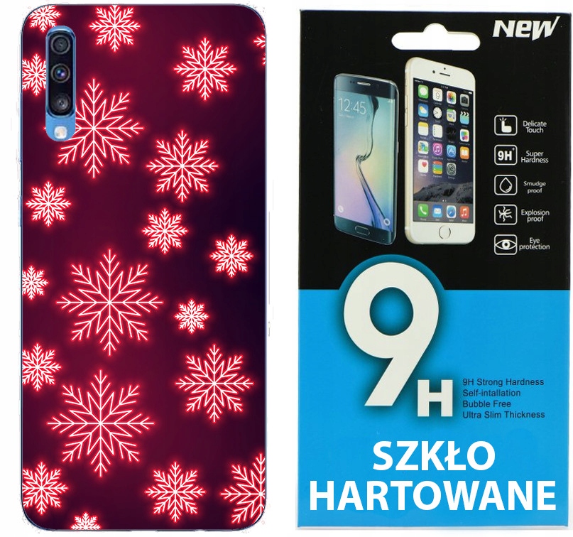 Etui do Samsung Galaxy A70 CASE WZORY + SZKŁO