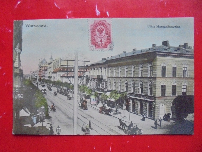 WARSZAWA UL.MARSZAŁKOWSKA WYD.J.ŚLUSARSKI 1908 RRR