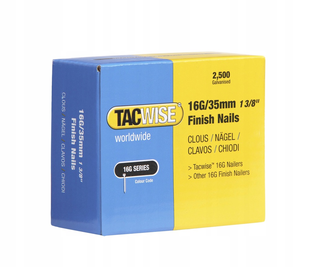 TACWISE 0295 GWOŹDZIE OCYNKOWANE 2500 SZTUK