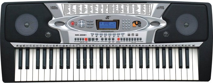 Keyboard MK-2061 - organy, zasilacz, mikrofon Niez