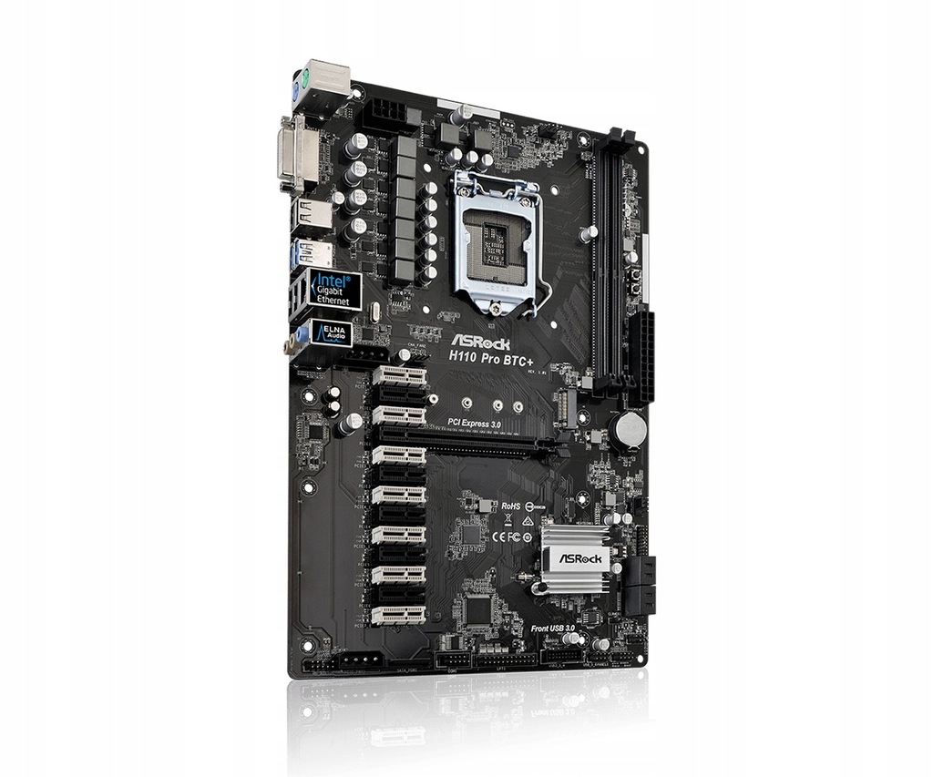 Купить МАТЕРИНСКАЯ ПЛАТА ASROCK H110 PRO BTC+ CELERON G3900: отзывы, фото, характеристики в интерне-магазине Aredi.ru