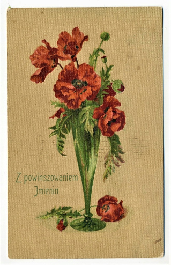 Z POWINSZOWANIEM IMIENIN - 1913
