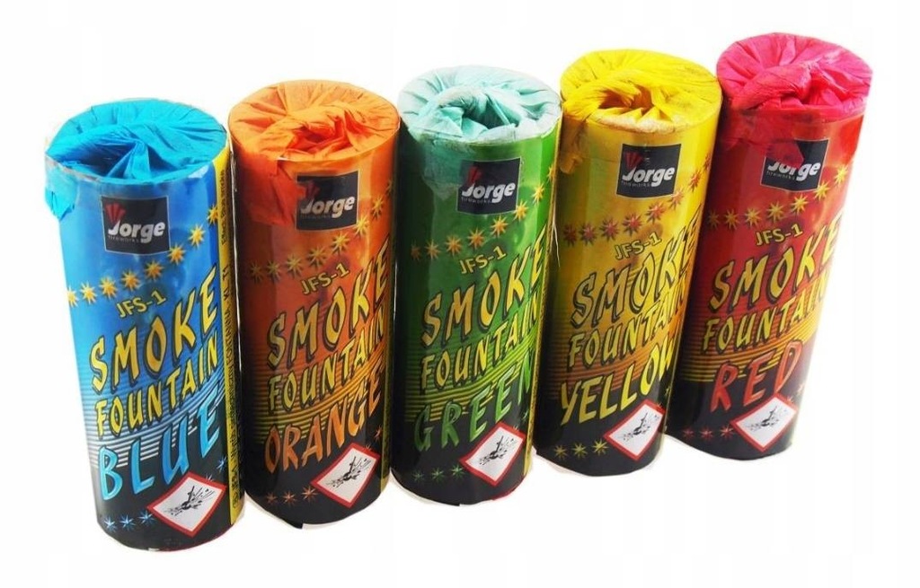 ŚWIECE DYMNE KOLOROWE ASG JFS-1MIX 5 sztuk