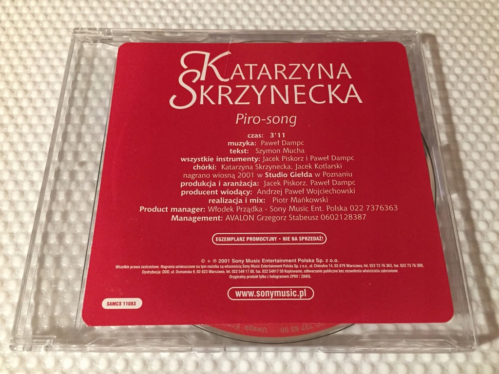 Katarzyna Skrzynecka Piro-song CDS124