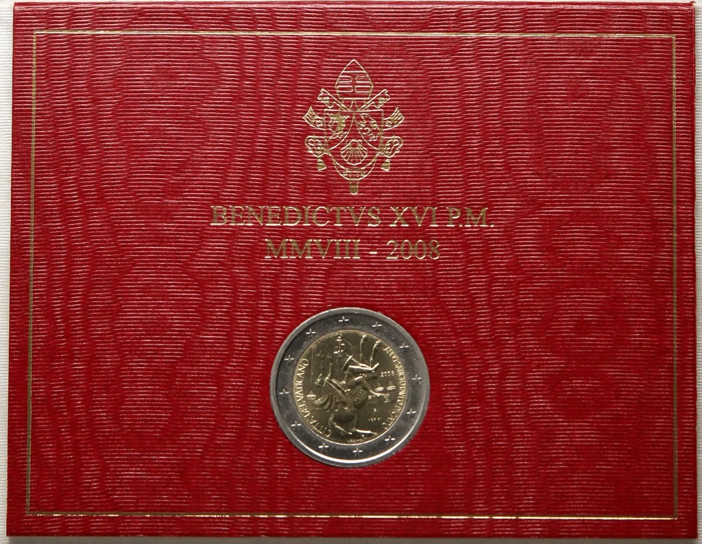 16. Watykan, 2 euro 2008, Benedykt XVI, Rok św. Pawła