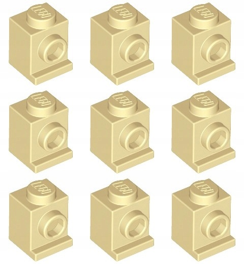 LEGO 4070 KLOCEK 1x1 piaskowy NOWY (3g) 9 szt.