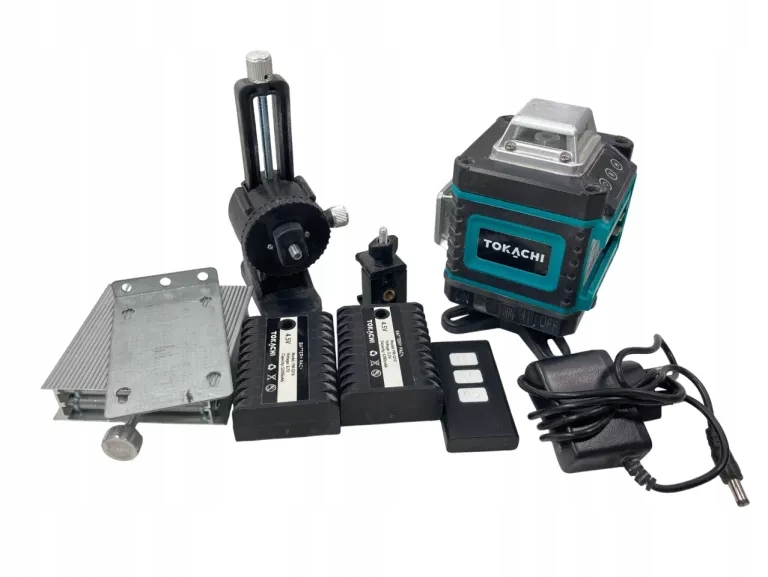 LASER KRZYŻOWY TOKACHI LINEX PRO + 2 AKU + ŁAD DO AKU + AKCESORIA + FUTERA