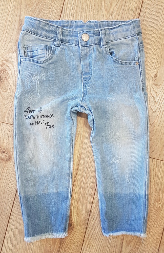 Spodnie jeans slim rurki ZARA styl Kappahl 92