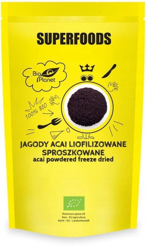 SUPERFOODS Jagody Acai liofilizowane sproszkowane