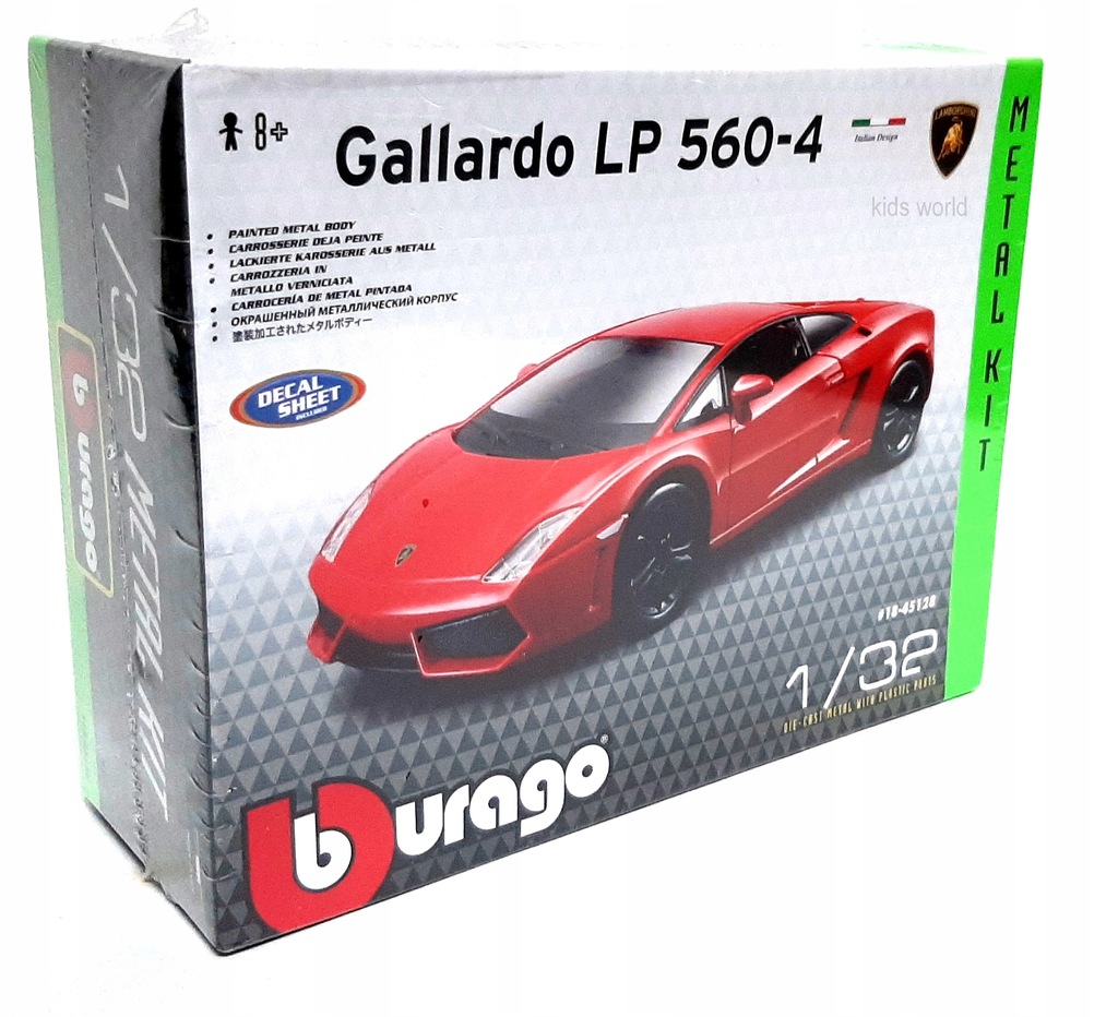 Bburago Lamborghini Gallardo Model Do Skladania 8897002253 Oficjalne Archiwum Allegro