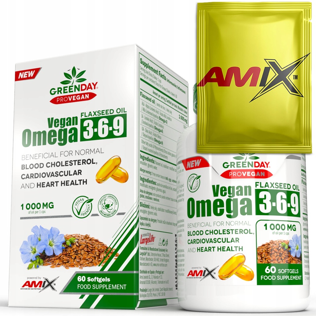 Kapsułki Amix GreenDay Super Omega 3-6-9 90 szt.
