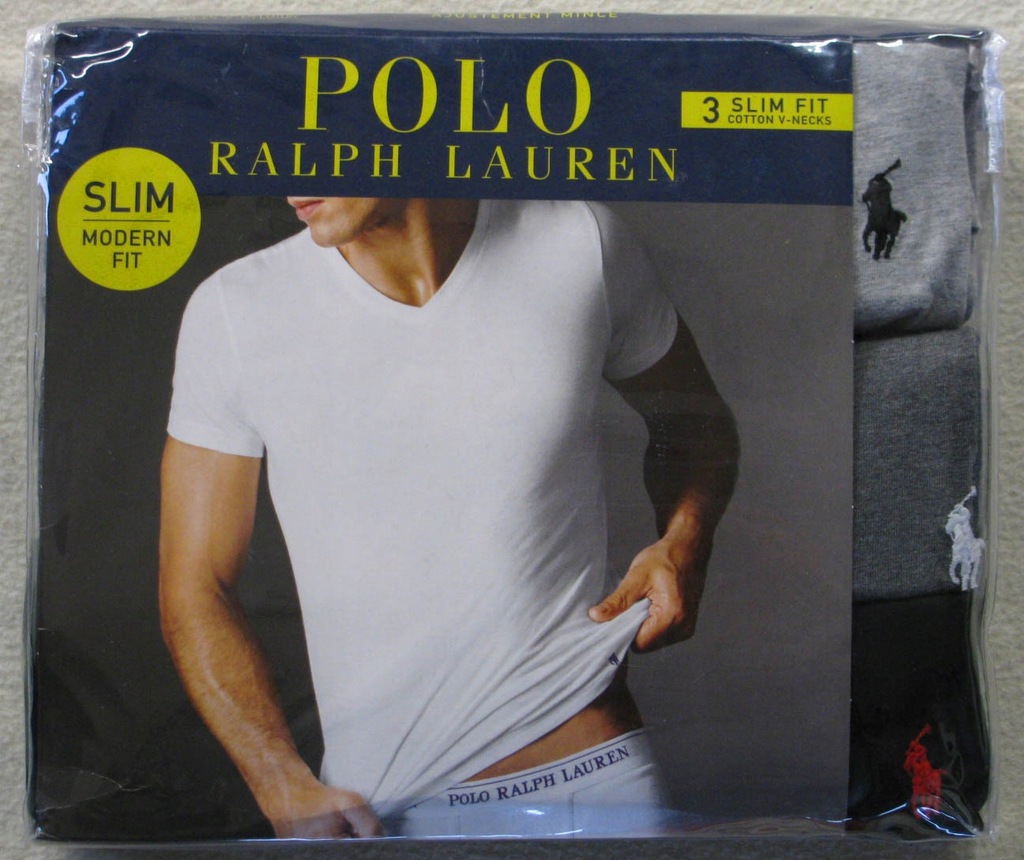 PODKOSZULKI MĘSKIE 3 PAK RALPH LAUREN M