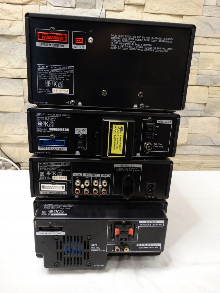 WIEŻA SONY MHC-4800 DO SPRAWDZENIA - 12633407029 - oficjalne archiwum ...