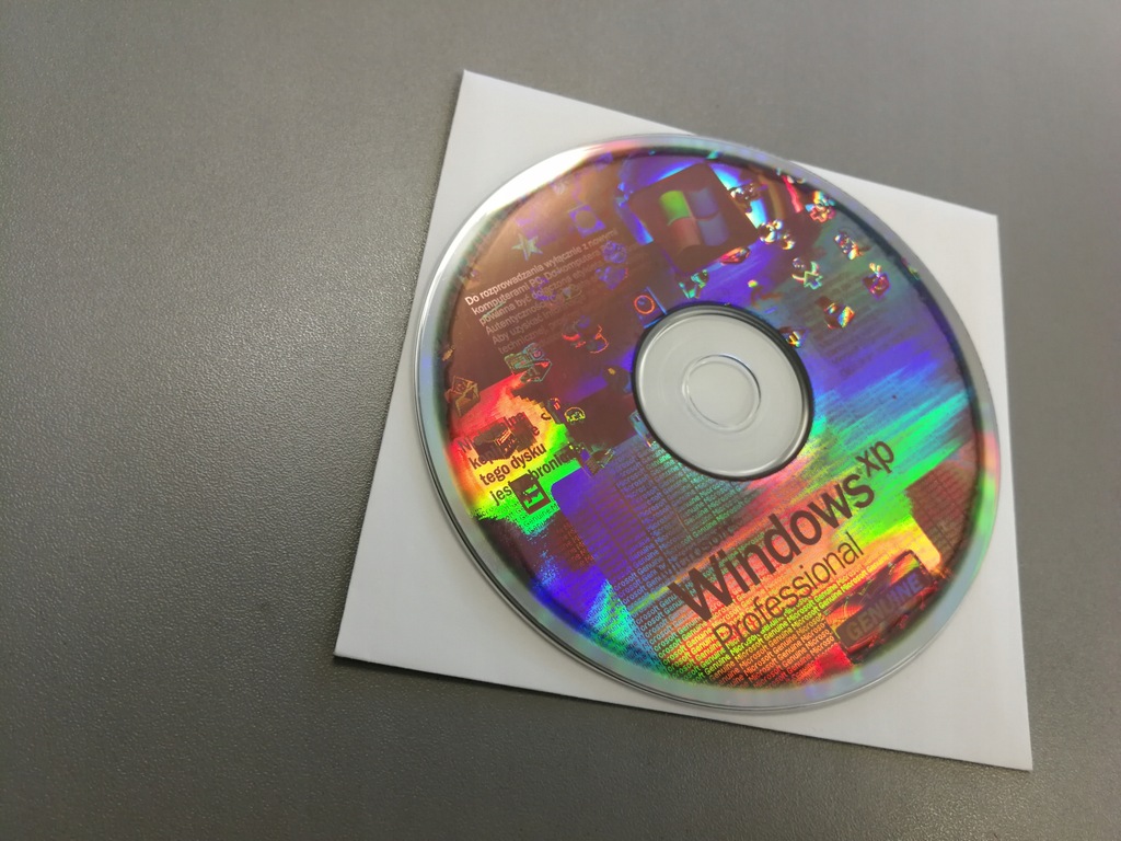Oryginalny Nośnik CD Windows XP Professional PL