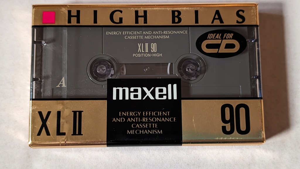 Maxell XL II 90 1992r. białe logo1szt