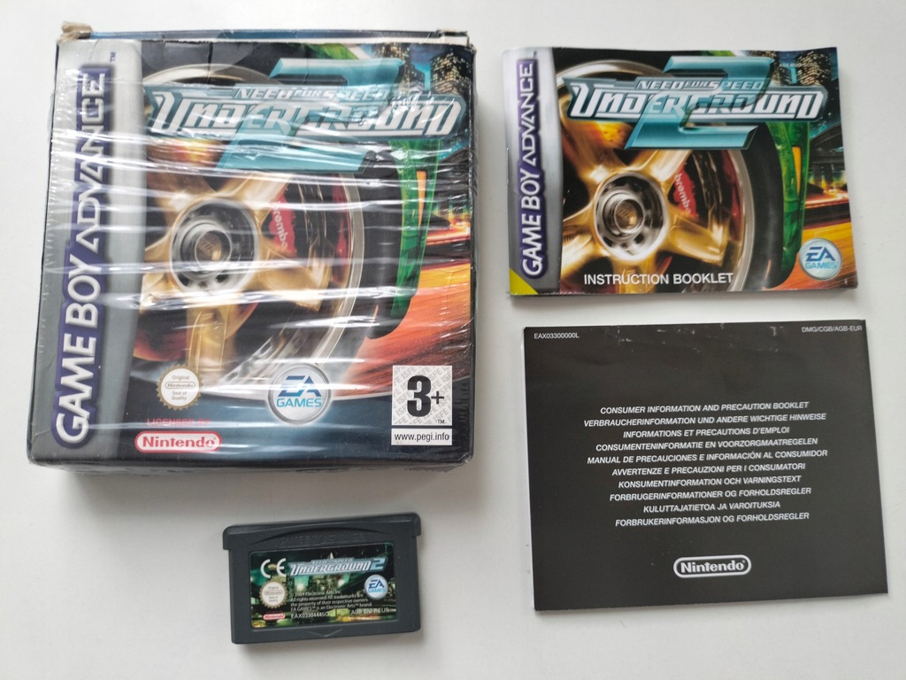 NEED FOR SPEED UNDERGROUND 2 GBA GAME BOY ADVANCE