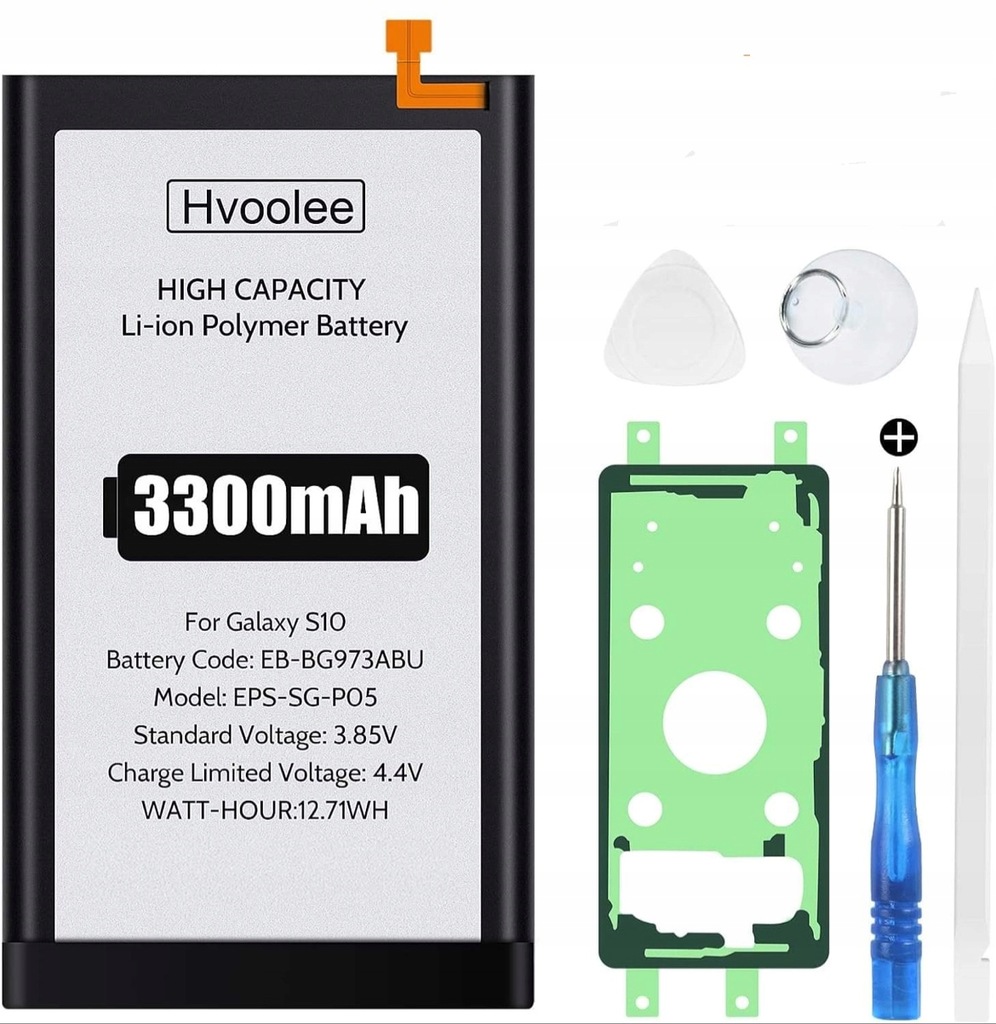 Bateria do Samsung Galaxy S10 Hvoolee 3300 mAh