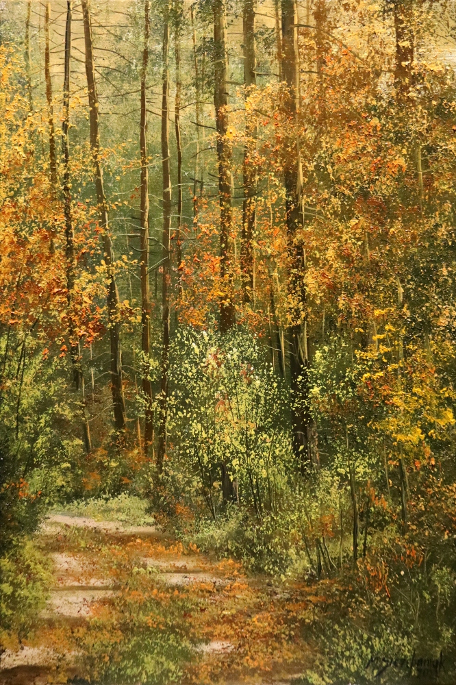 M.Szczepaniak `Jesienny las` 40x60 cm