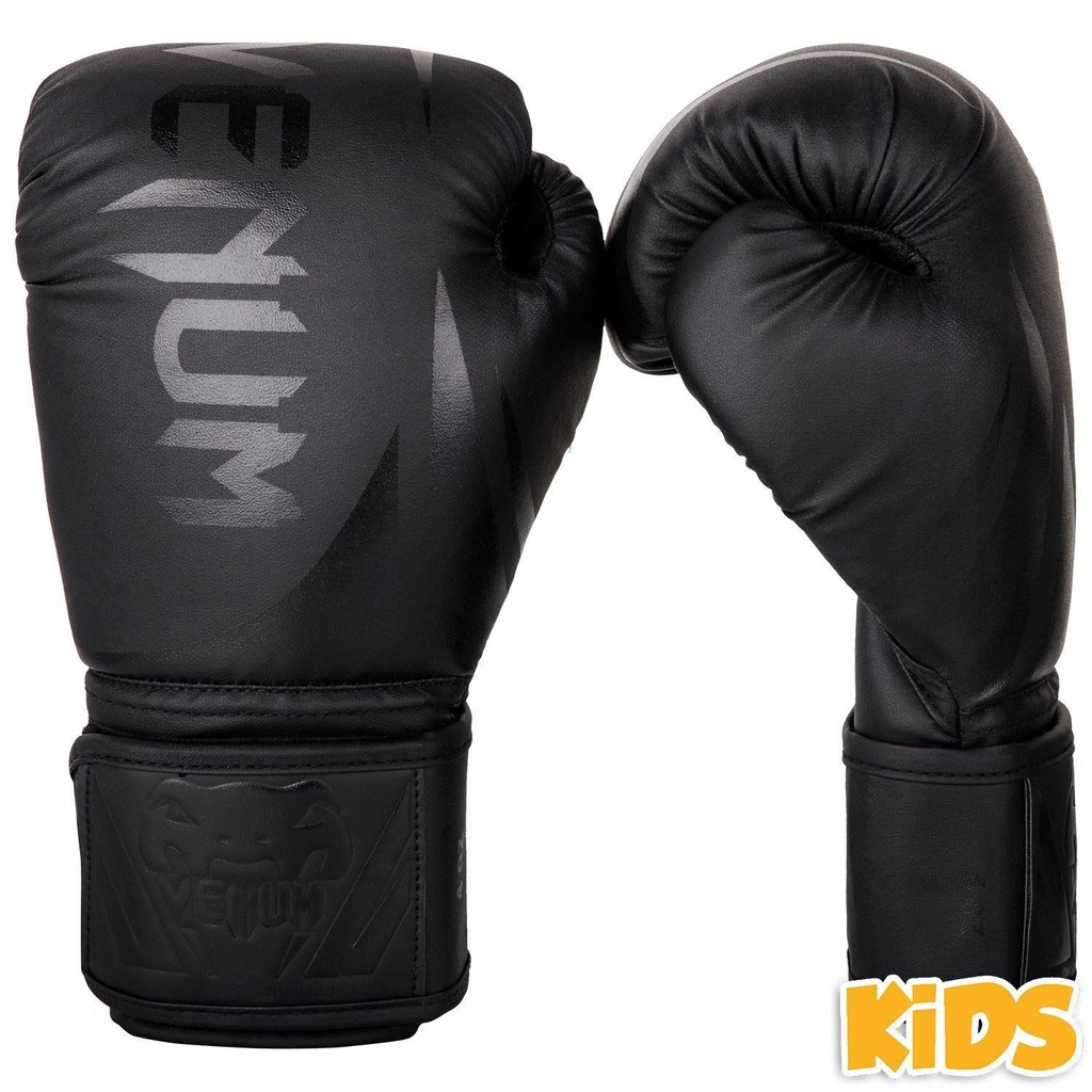 Venum Rękawice bokserskie dla dzieci Challenger 2.0 Czarne/Czarne 4oz