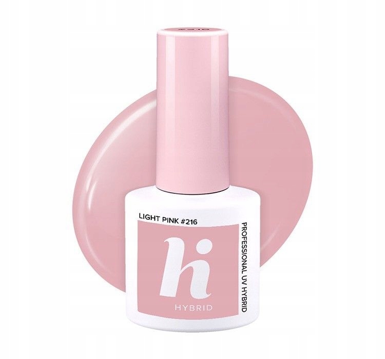 216 hi HYBRID Lakier hybrydowy 5ml - Light Pink